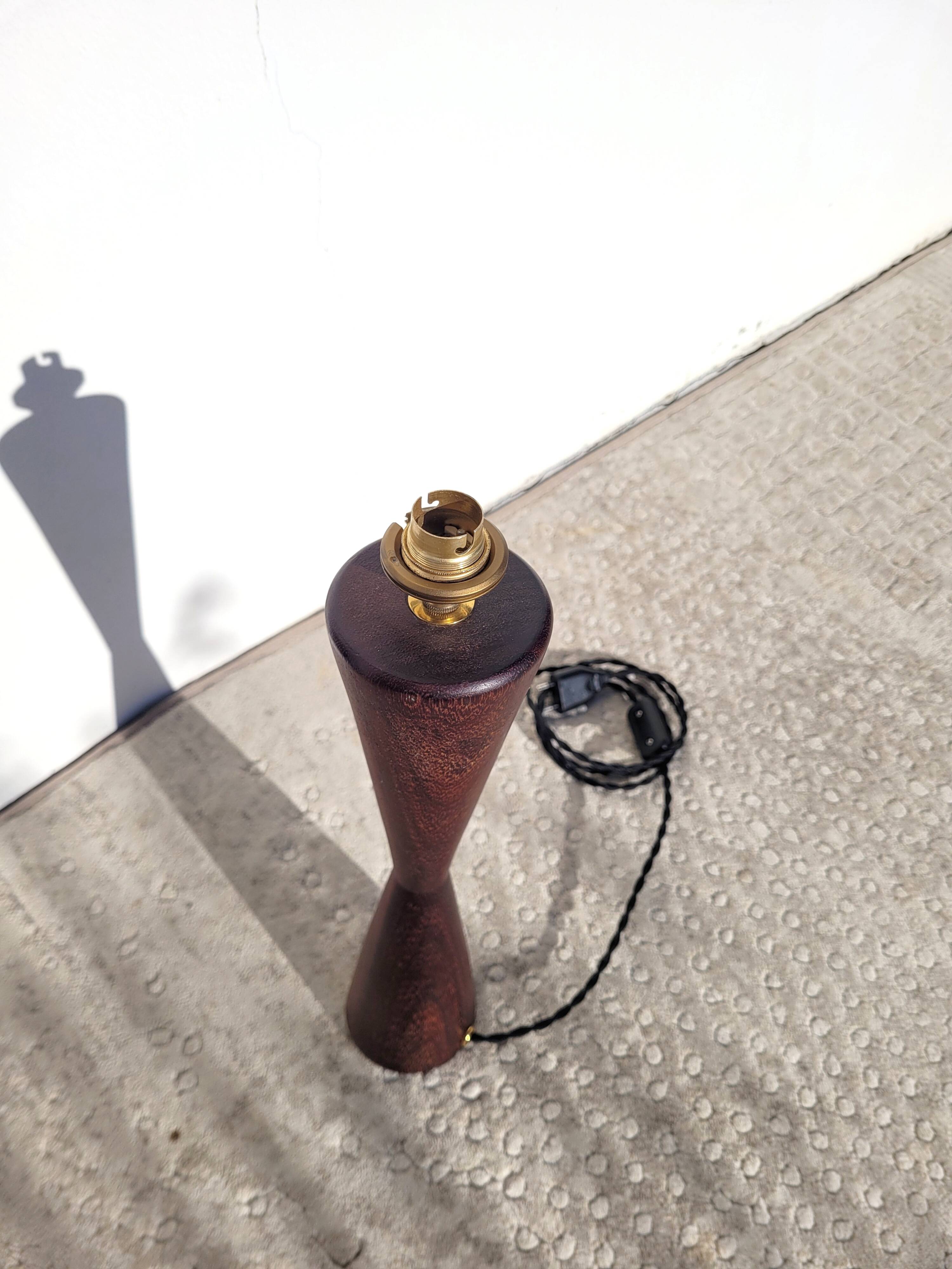 Scandinavian teak lamp base 1960