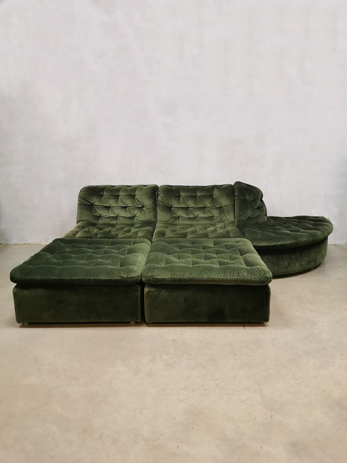 Vintage modular sofa ‘forest green’