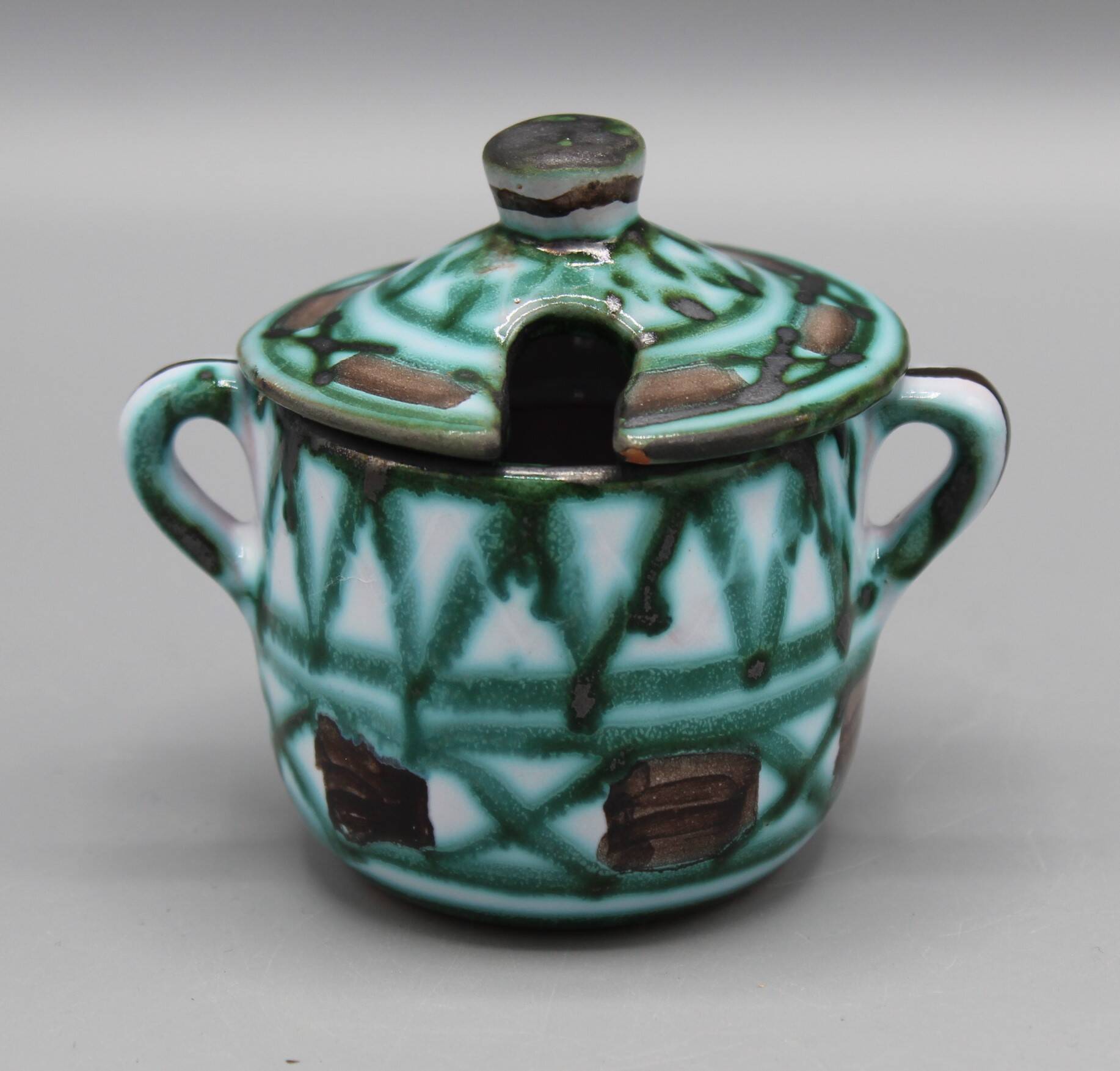 Vintage ceramics - vallauris mustard pot robert picault