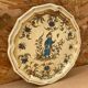 Old Plate MOUSTIERS Salins Ceramic Decor Old Vintage #B196