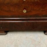 19th century mahogany and veneer cardboard or notary cabinet