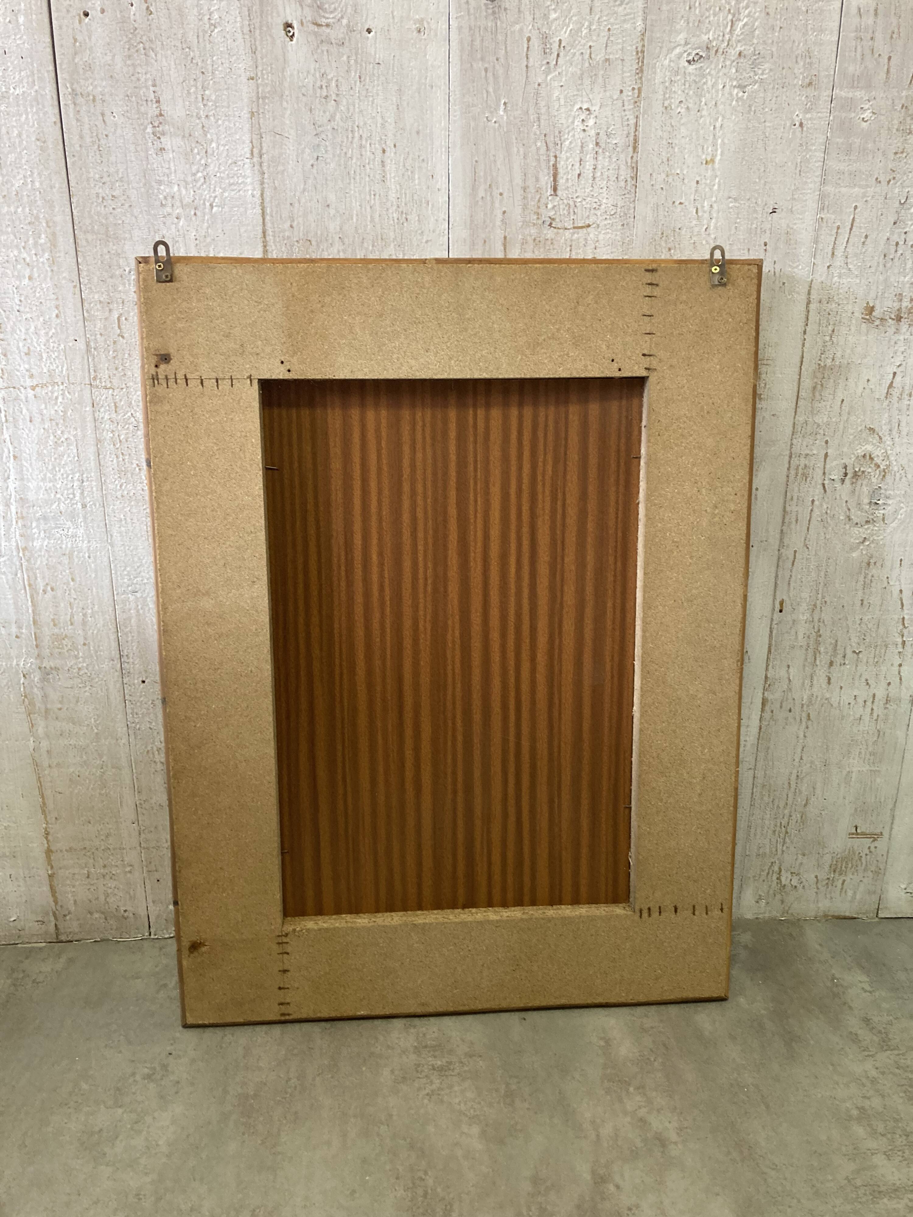 Miroir en rotin vintage