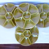 4 assiettes à huitres de Gien 2106171
