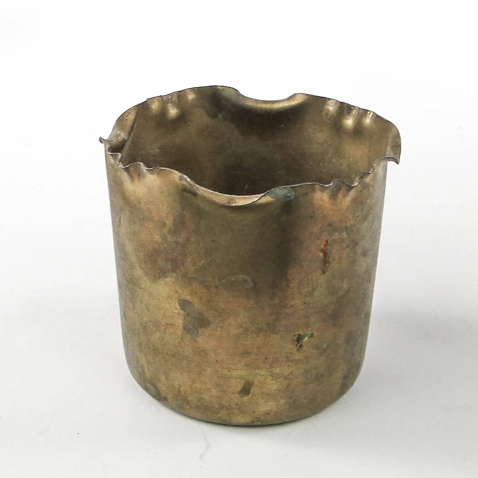 Cigar container, Art Nouveau, brass, Germany, early 20th century