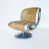 Pair of "Gluon" swivel armchairs by Marc Newson for Moroso, 1990's