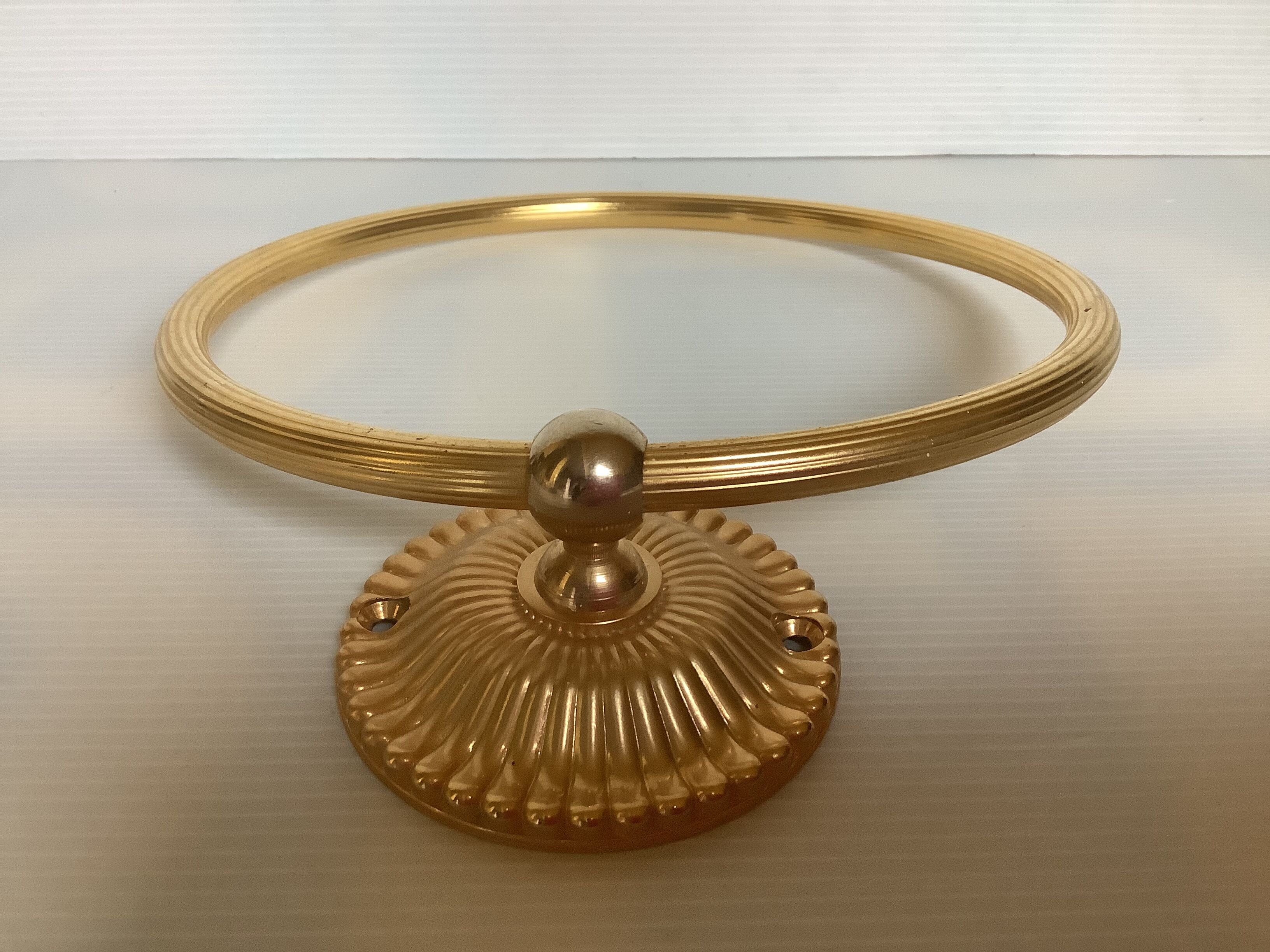 Brass towel rack made in France