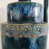 Vintage vase with blue enamels