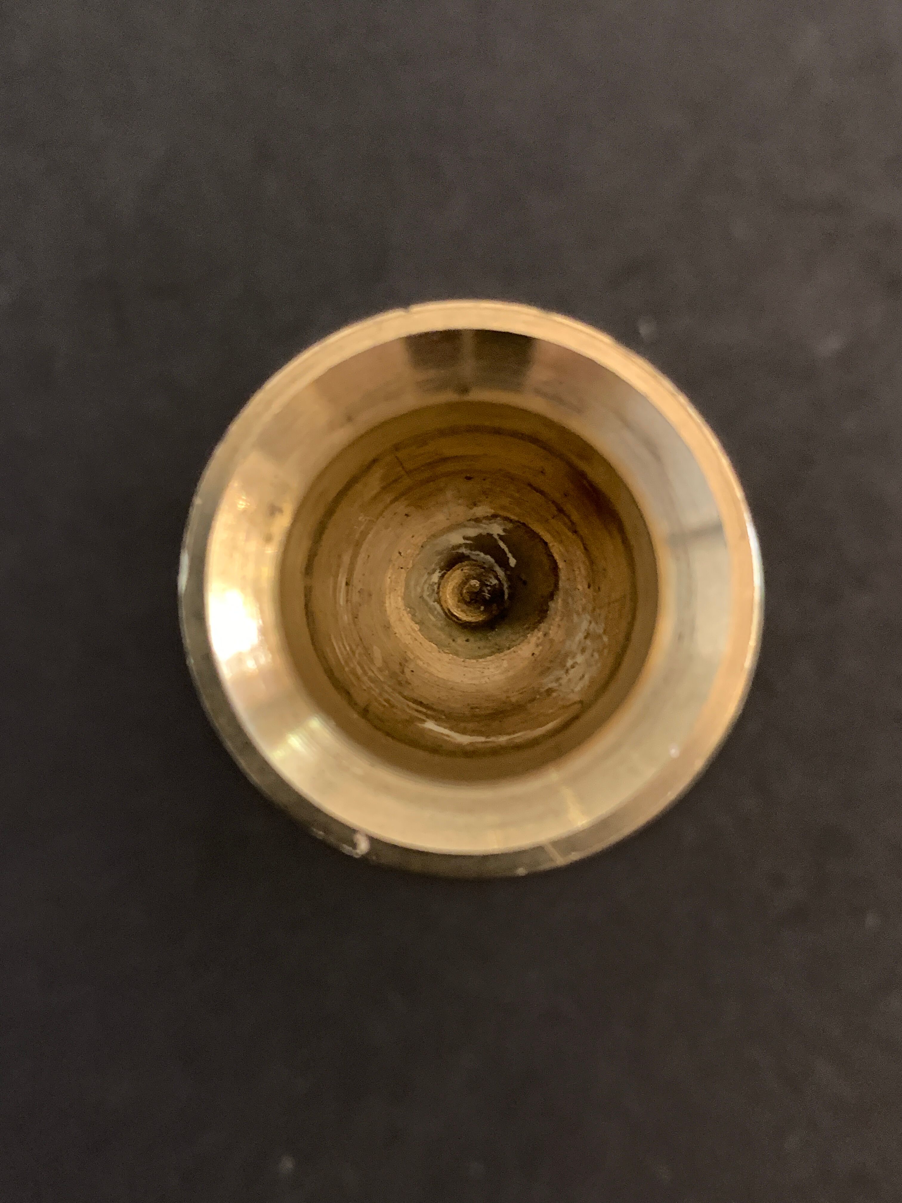 4 Scandinavian brass candle holders