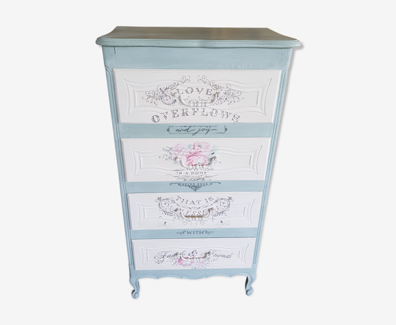 Chiffonnier painted storage cabinet | Selency