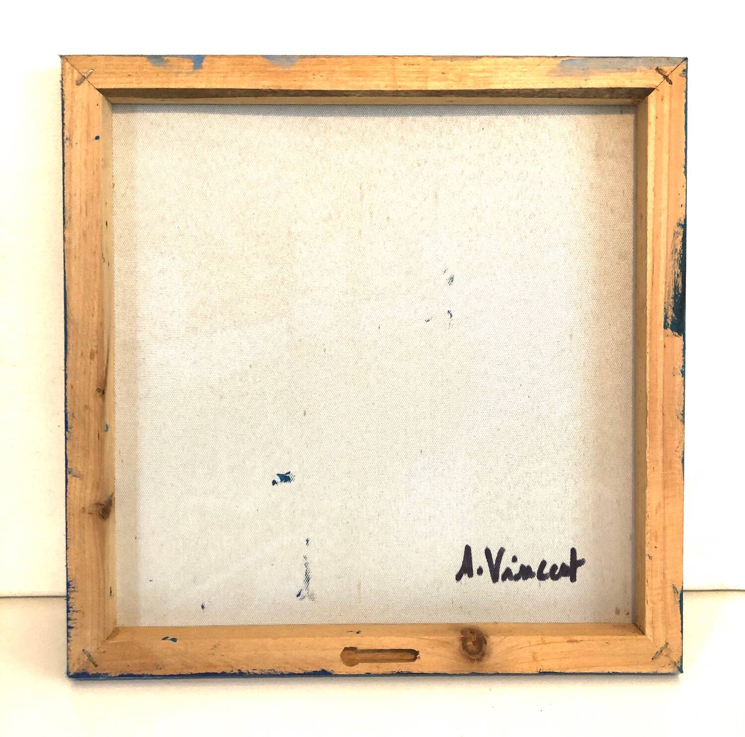 Blue abstract painting