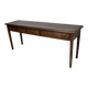 Vintage English Rustic Farmhouse Oak Side Table, 1950s