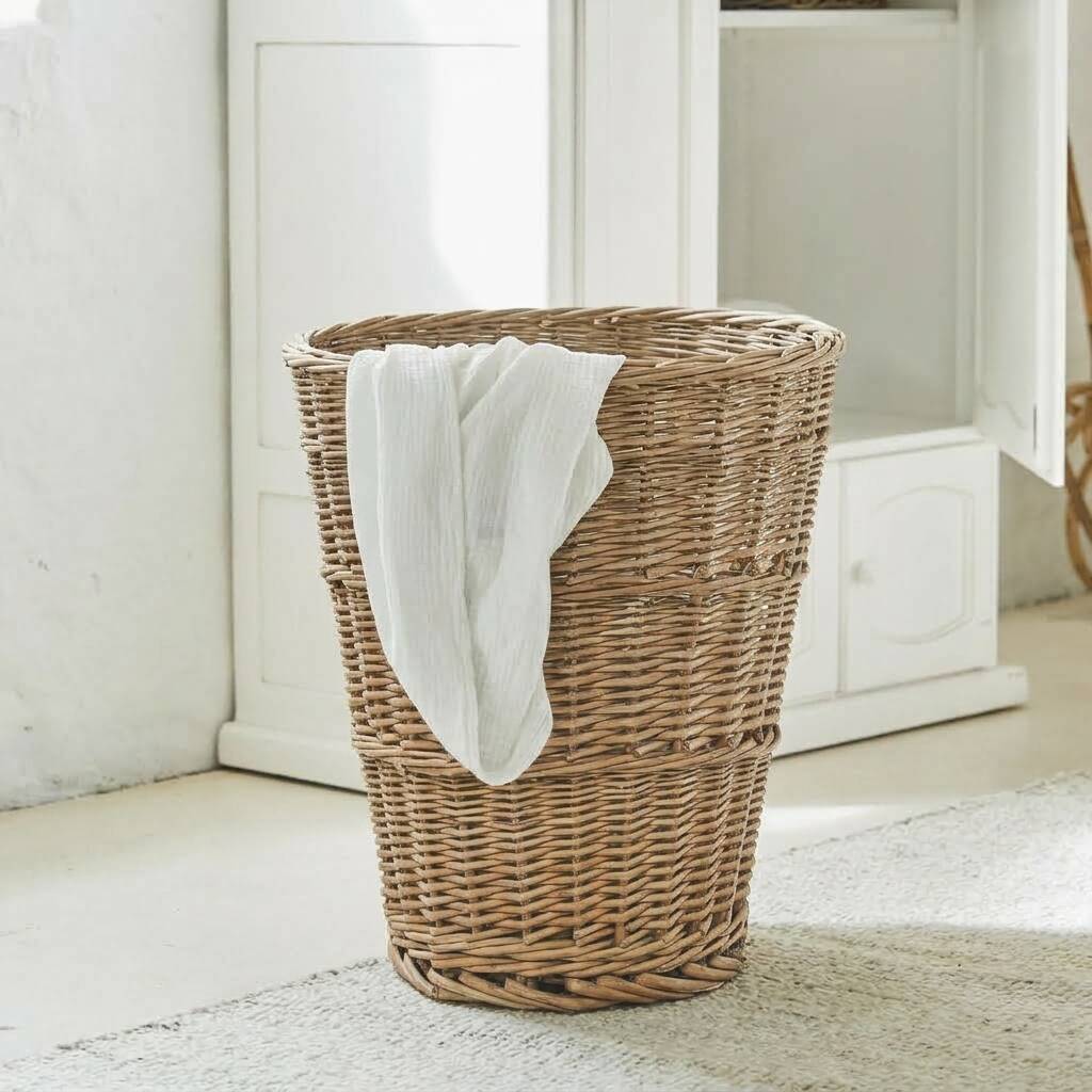 Panier en osier vintage