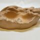 Empty plaster pocket sleeping woman art nouveau signed Carlo Conte