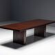Minimalist Bamboo Dining Table in the Style of Axel Vervoordt, France, 1980s