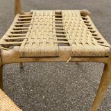 Pair of vintage Havana model chairs for Condorzio Sedie Frueli, Italy. 1960s