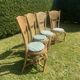 Very beautiful set of 4 antique rattan chairs. Luxury model, perfect condition.