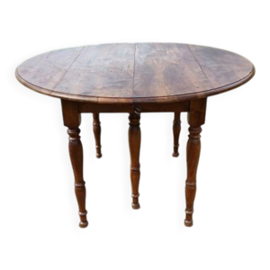 table 6 pieds ouvrante - noyer