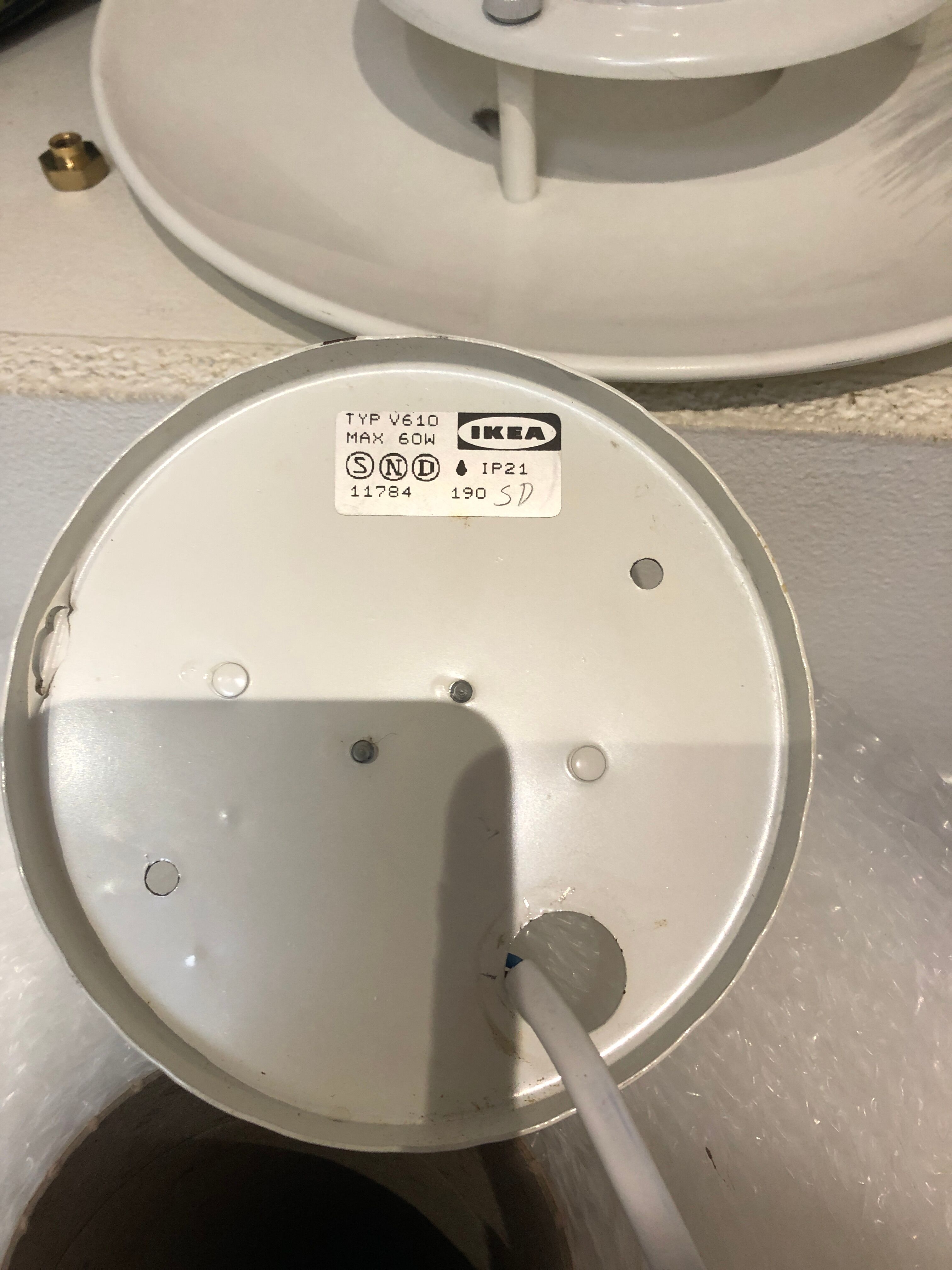 Vintage Ikéa wall lamp, 1970