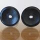 Pair of modernist candlesticks, 1990
