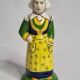 Quimper HB Henriot traditional style earthenware salt cellar 13.5 cm