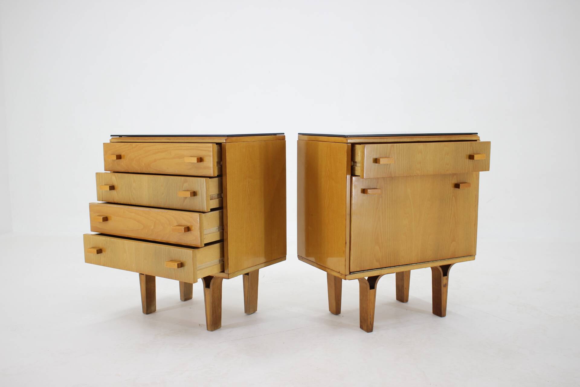 1960s Frantisek Mezulanik Pair of Chest of Drawers, Czechoslovakia