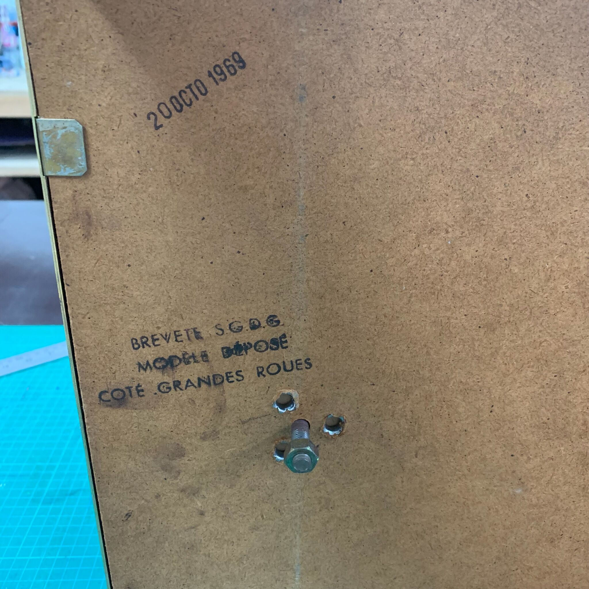 Brass and glass service trolley