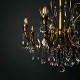 Vintage crystal chandelier, Italy, 1950s