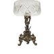 Rococo bronze bowl on stand, France, 1890s