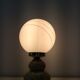 Vintage lamp from the 70s in marble and opaline