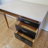 Desk with compass legs circa 1970