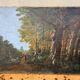 Tableau huile sur toile Paysage de foret 61 x 47