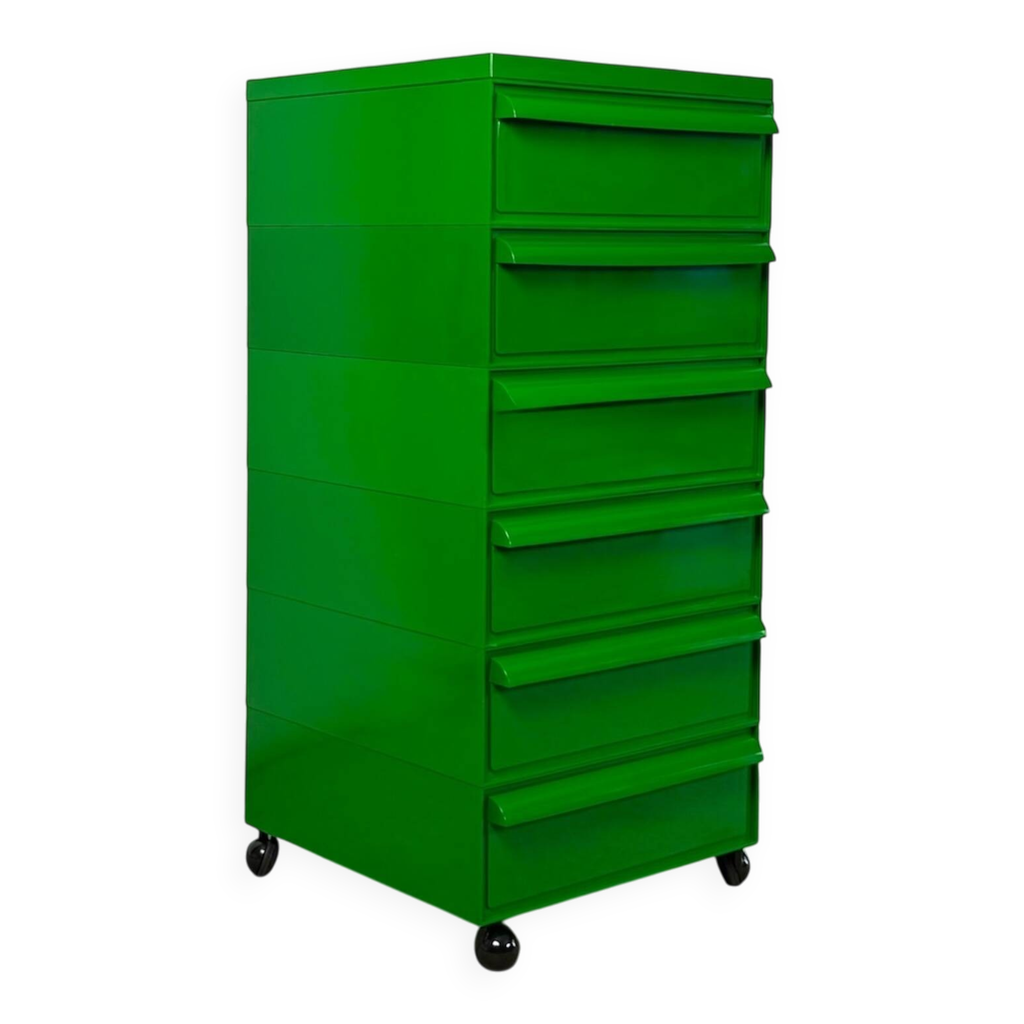 Commode Kartell modèle 4602 en vert, années 1970 | Selency