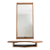 Miroir et sa console en acajou. Années 1970.