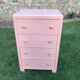 Commode vintage 1950 rose Shabby