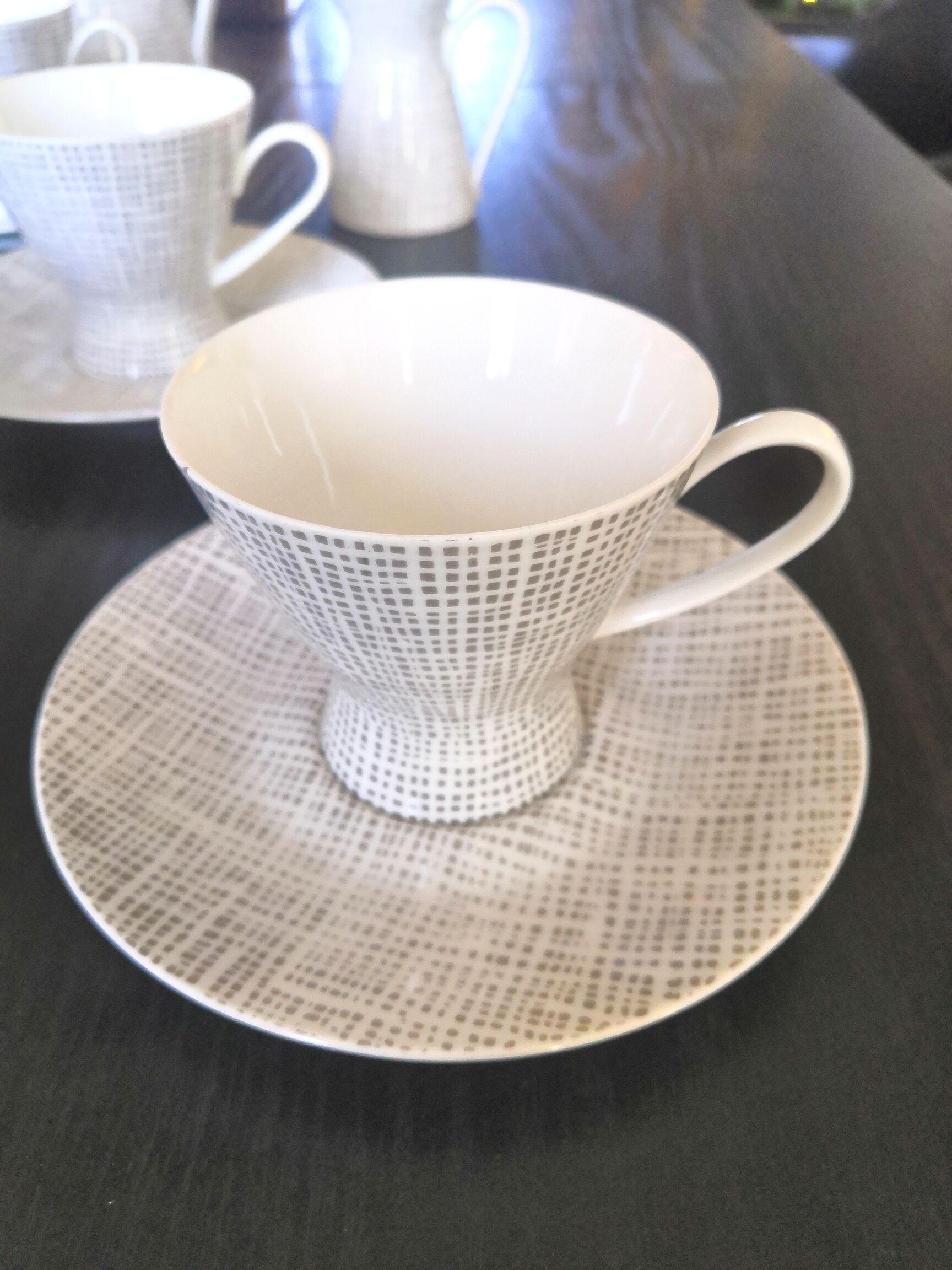 Rosenthal coffee set 2000, silk décor by Raymond Loewy and Latham design 50s