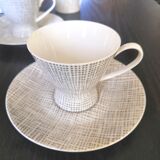 Rosenthal coffee set 2000, silk décor by Raymond Loewy and Latham design 50s
