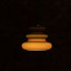 Orange suspension lamp, by Peill & Putzler, circa 1970