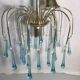gold metal lustre - water drop vintage glass pampilles