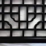 Octagonal wall panel, carved wood, mid-20th century, China