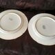 2 "proverbs and military" talking dessert plates - Gien porcelain