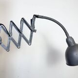 Grey Industrial Scissor Wall Lamp from Elektroinstala, 1960s