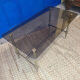 Smoked glass coffee table circa 1970