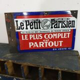 Le Petit Parisien enamelled plate