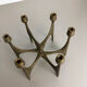 Brutalist bronze candleholder by Michael Harjes, Germany, 1960