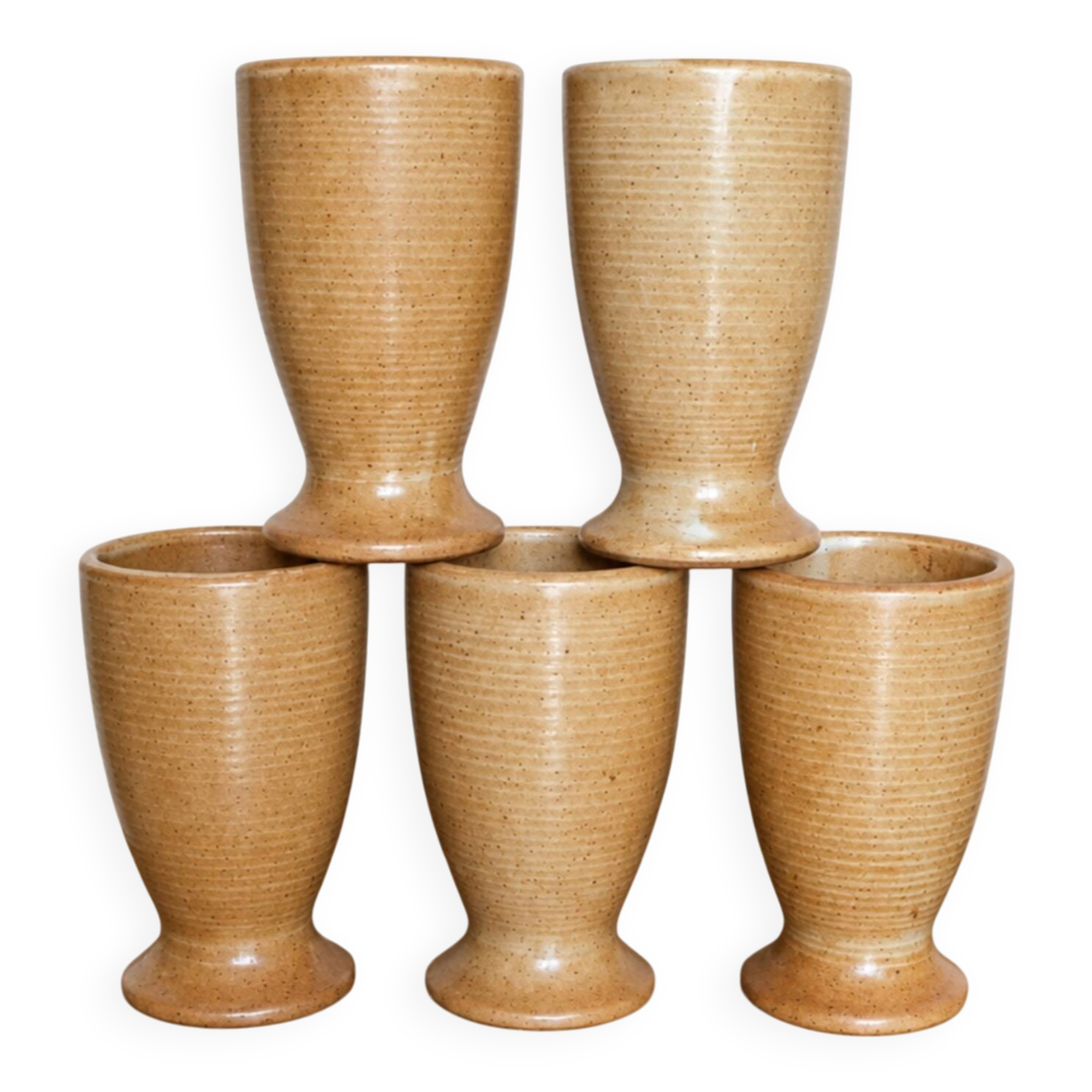 Set of 5 mazagrans • Grès Village