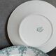 Six old plates iron earth of lunéville model lugano late nineteenth