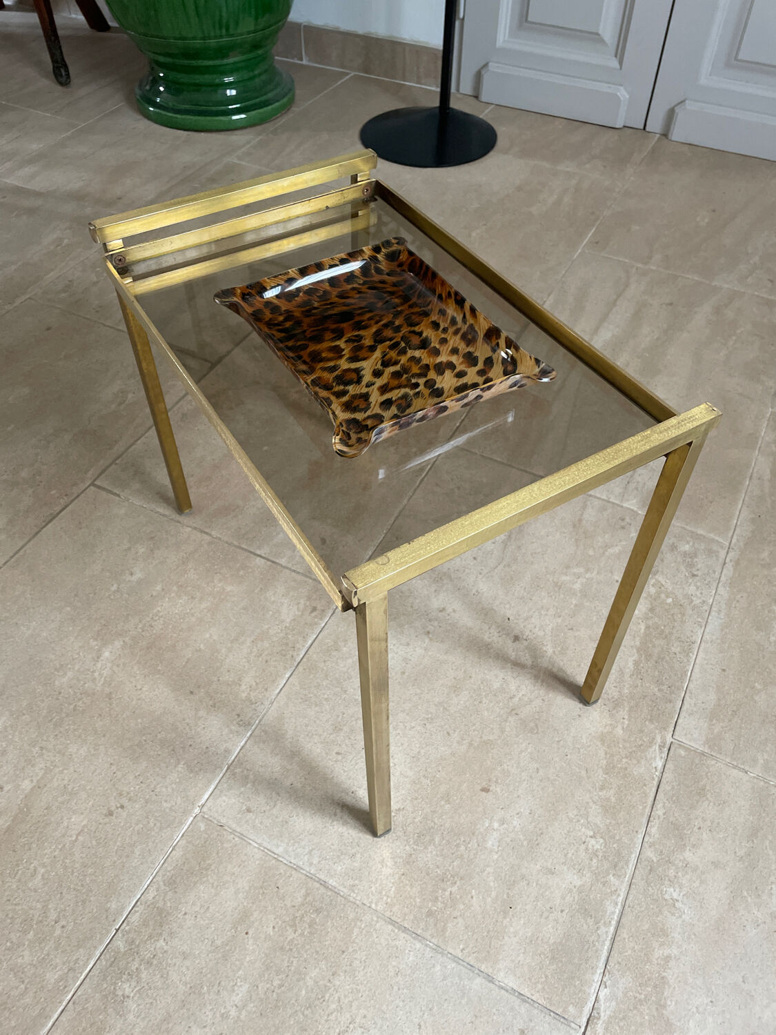 Vintage coffee table end of sofa 1970