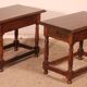 pair of Spanish walnut bedside tables or side tables