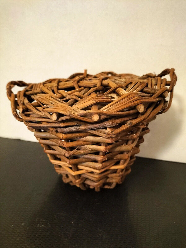 Old basket for collectible doll