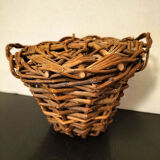Old basket for collectible doll